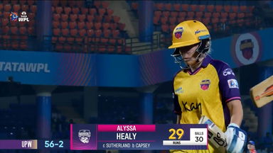 M15 - DC vs UPW: Alyssa Healy Wicket