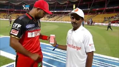 M4: RCB vs SRH – Freecharge Bolt  Moment –  Stuart Binny