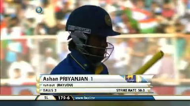 2ND ODI: IND vs SL – Ashan Priyanjan Wicket