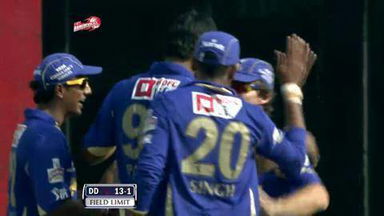 Match 39 DD vs RR – Jayawardene's Wicket