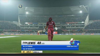 IND vs WI 2019, 1st T20I: Evin Lewis Wicket