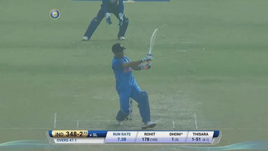 IND vs SL 2017, 2nd ODI: MS Dhoni Six