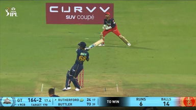 IPL 2025 M14: RCB vs GT - Sherfane Rutherford Six