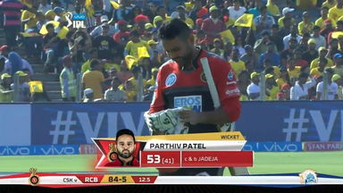 M35: CSK vs RCB – Parthiv Patel Wicket