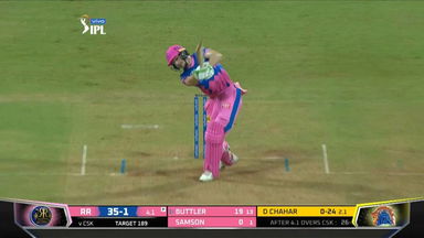 M12: CSK vs RR   – Jos Buttler Six