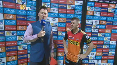 M10: MI vs SRH –  David Warner Interview