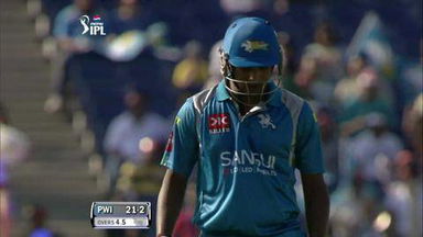M6: PWI vs KXIP – Tirumalasetti Suman Wicket