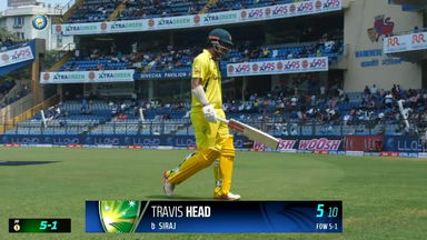 IND vs AUS 2023, 1ST ODI: Travis Head Wicket