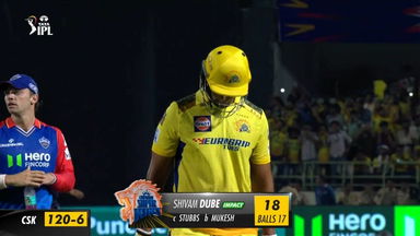 M13: DC vs CSK – Shivam Dube Wicket