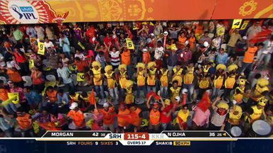 M8: SRH vs KKR – Eoin Morgan Six