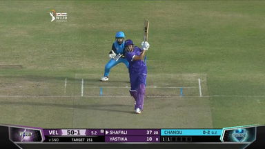 M02: Supernovas vs Velocity – Shafali Verma Six