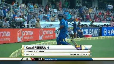3RD ODI: IND vs SL – Kusal Perera Wicket
