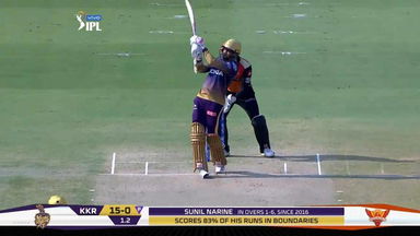 M38: SRH vs KKR – Sunil Narine Six