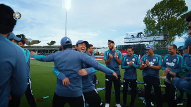 Abhishek Sharma's fiery huddle speech in Christchurch