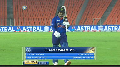 IND vs WI 2022, 1ST ODI: Ishan Kishan Wicket