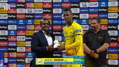IPL 2026 M33: MI vs CSK - TATA IPL Green Dot Balls of the Match - Akeal Hosein