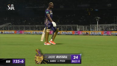 M60: KKR vs MI – Andre Russell Wicket