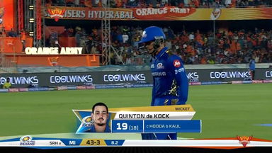 M19: SRH vs MI – Quinton de Kock Wicket