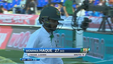IND vs BAN 2017 - 1st Test day 4 : Mominul Haque Wicket