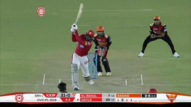 M16: KXIP vs SRH – Chris Gayle Six