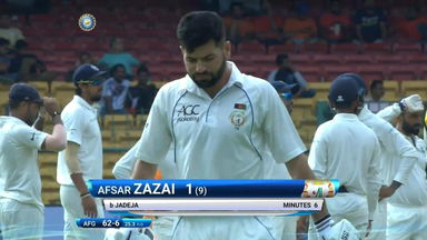 IND vs AFG 2018, 1st Test  Day 2: Afsar Zazai Wicket
