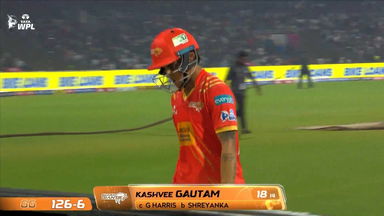Wicket: Match 9, Royal Challengers Bengaluru vs Gujarat Giants, WPL 2026: Kashvee Gautam Wicket