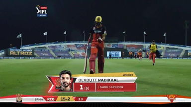 Eliminator: SRH vs RCB – Devdutt Padikkal Wicket