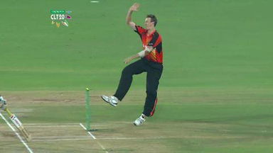 CLT20 2014 M10: KKR vs PER  –   Fall Of Wickets