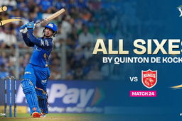 All Sixes by centurion Quinton de Kock vs PBKS