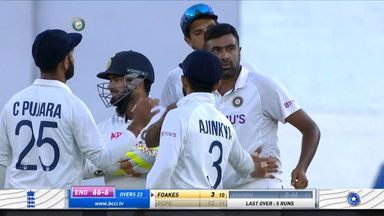R Ashwin's magical delivery to Pope