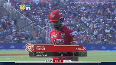 M55: RPS vs KXIP – Swapnil Singh Wicket