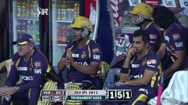 Match 15 KKR vs RR – Tiwary's Six