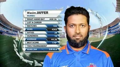 Vijay Hazare 2014-15: PQF - Delhi vs Mumbai - Wasim Jaffer 83*