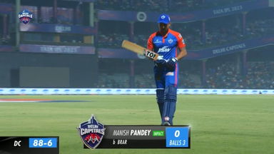 M59: DC vs PBKS – Manish Pandey Wicket