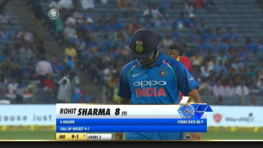 IND vs WI 2018, 3rd ODI: Rohit Sharma Wicket