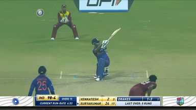 IND vs WI 2022, 3RD T20I: Suryakumar Yadav Six