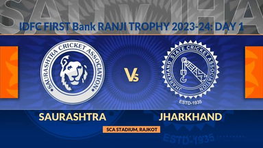 Ranji Trophy  2023/24, Saurashtra vs Jharkhand Day 1: Match Highlights