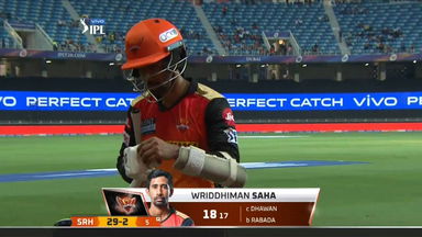 M33: DC vs SRH – Wriddhiman Saha Wicket