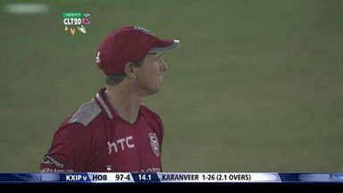 M2: KXIP vs HOB –  Travis Birt Six