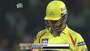 M19: CSK vs PWI – MS Dhoni Wicket