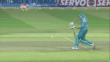 M2: BRI vs T&T –  Nathan Hauritz c Simmons b Rampaul