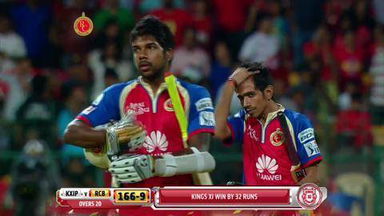 M31: RCB vs KXIP –  Varun Aaron Six