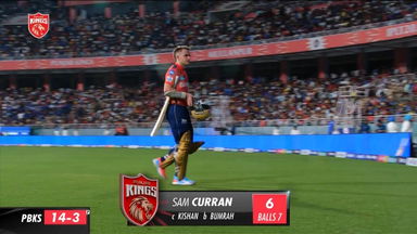 M33: PBKS vs MI – Sam Curran Wicket