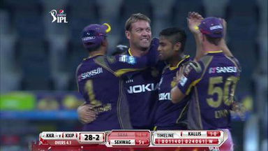 M15: KKR vs KXIP –  Wriddhiman Saha Wicket