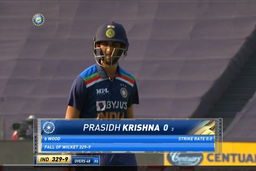 IND vs ENG 2021, 3RD ODI : Prasidh Krishna Wicket