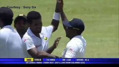 SL vs India, 3rd Test : Ind 1st Innings - Rohit Sharma wicket