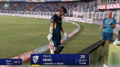 IND vs AUS 2023-24, 3RD T20I: Travis Head Wicket