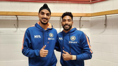 Presenting bowling heroes from Napier - Arshdeep & Siraj