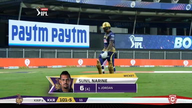M46: KKR vs KXIP – Sunil Narine Wicket