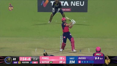 M31: KKR vs RR – Jos Buttler Six